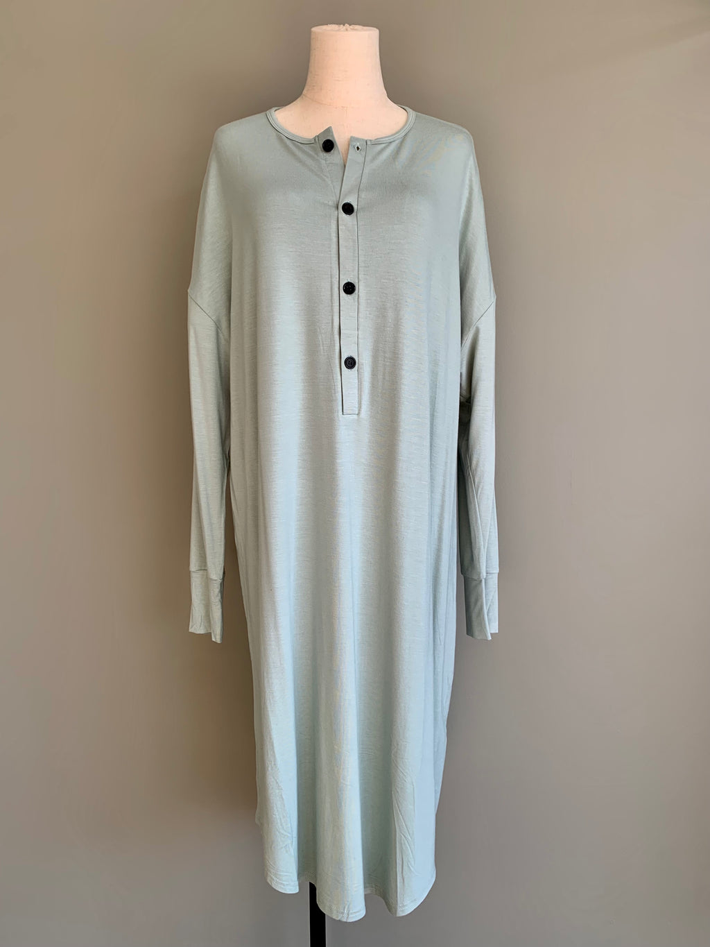 bamboo rayon robe in mint dreams